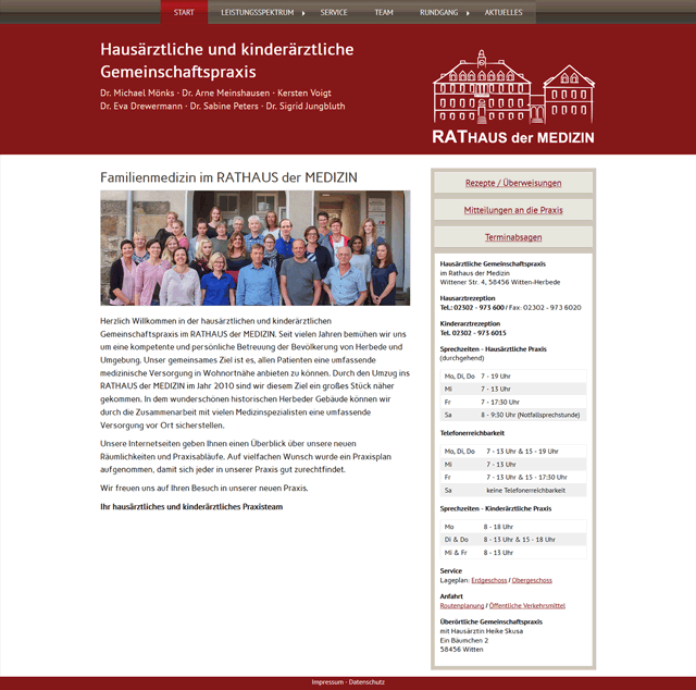 Gemeinschaftspraxis im Rathaus