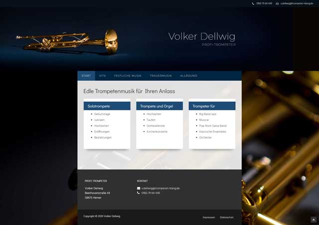 Profi-Trompeter Volker Dellwig